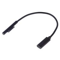 Microsoft Surface Pro 6/5 naar USB-C/type-C Female interfaces power adapter oplader kabel - thumbnail