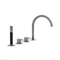 Inbouw Badrandcombinatie Hotbath Cobber Met Uitloop en 2-weg Omstel Geborsteld Nikkel (incl. Handdouche) - thumbnail