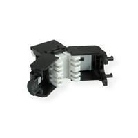 ROLINE Cat.6A (Klasse EA) Keystone, RJ45, niet afgeschermd, zonder gereedschap, zwart - thumbnail