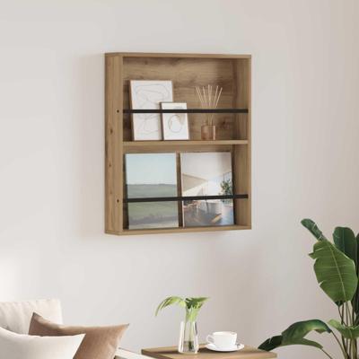 Tijdschrift Rek Artisan Eiken 60 x 12 x 70 cm Bewerkt hout Tijdschrift Rek Artisan Eiken 60 x 12 x 70 cm Bewerkt hout