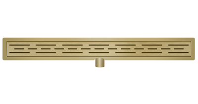 Douchegoot Wiesbaden Met Flens 70x7cm 6.7cm Diep Geborsteld Messing Goud Douchegoot Wiesbaden Met Flens 70x7cm 6.7cm Diep Geborsteld Messing Goud