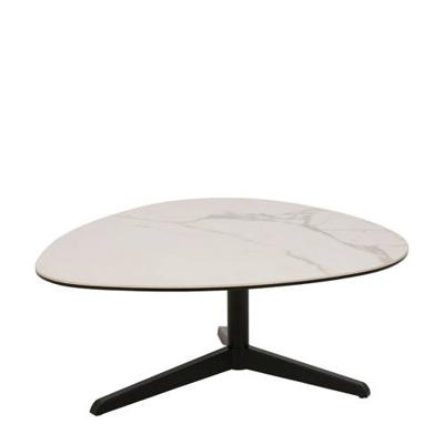 Sohome Salontafel 'Stephanie' Keramiek, 84 x 77cm, kleur Wit Sohome Salontafel 'Stephanie' Keramiek, 84 x 77cm, kleur Wit