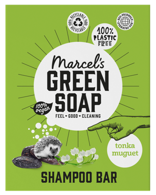 Marcel's Green Soap Shampoo bar tonka & muguet 90 Gram