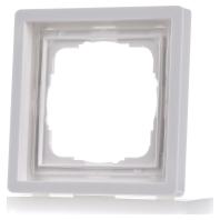 Gira F100 afdekraam 1-voudig zuiverwit glanzend - thumbnail