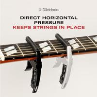 D&apos;Addario CP20 Black Tri-Action Capo voor ukelele - thumbnail