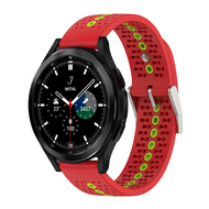 Dot Pattern bandje - Rood - Samsung Galaxy Watch 4 Classic - 42mm & 46mm - thumbnail