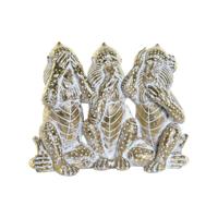 Decoratieve figuren DKD Home Decor Gouden Tropisch Overalls Decapé 21 x 11 x 16,2 cm - thumbnail