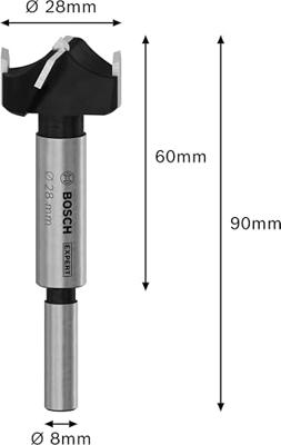 Bosch Accessoires EXPERT Laminated Wood Scharnierboor | 28 x 60 x 90 mm - 2608901853 Bosch Accessoires EXPERT Laminated Wood Scharnierboor | 28 x 60 x 90 mm - 2608901853