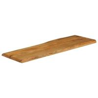 Tafelblad met natuurlijke rand 110x40x2,5 cm massief mangohout - thumbnail
