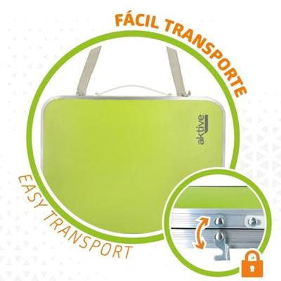 Vouwtafel Aktive Pistache 60 x 25 x 40 cm (4 Stuks) Vouwtafel Aktive Pistache 60 x 25 x 40 cm (4 Stuks)