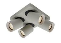 Artdelight 4-lichts opbouwspotMegano grijs richtbaar - PL MEGANO4 ZGR - thumbnail