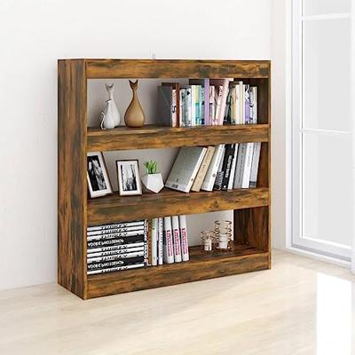 Boekenkast/kamerscherm 100x30x103 cm gerookt eikenkleur - thumbnail