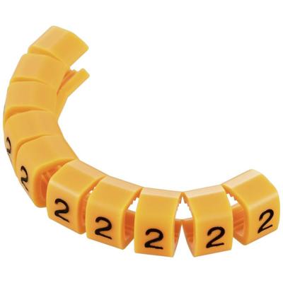 TRU COMPONENTS TC-MB2/2203 Markeerclip Opdruk 2 Buitendiameter 4 tot 5.10 mm TRU COMPONENTS TC-MB2/2203 Markeerclip Opdruk 2 Buitendiameter 4 tot 5.10 mm