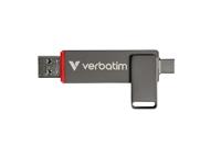 Verbatim Dual QuickStick USB-stick Retail 128 GB Zilver 32040 USB-C 3.2 Gen 1, USB-A 3.2 Gen 1 - thumbnail