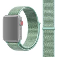 For Apple Watch Series 3 & 2 & 1 38mm Simple Fashion Nylon Watch Strap with Magic Stick(Mint Green) - thumbnail