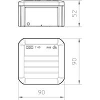 OBO Bettermann 2007223 Verdeeldoos (l x b) 90 mm x 90 mm 1 stuk(s) - thumbnail