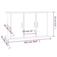 Aquariumstandaard 101x41x58 cm bewerkt hout gerookt eikenkleur - thumbnail