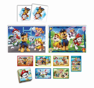 Clementoni Edukit PAW Patrol 4-in-1 puzzel- + spellenset