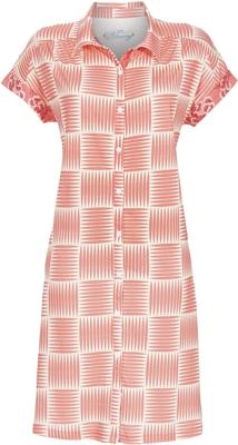 Rood doorknoopnachthemd strepen Ringella Rood doorknoopnachthemd strepen Ringella