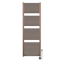Elektrische Radiator BWS Lara 181.7x60 Cm Smart Wifi Geborsteld Brons Koper PVD - thumbnail