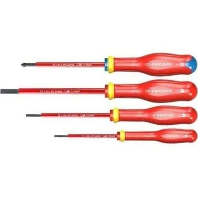 FACOM SET VAN 4 GEÏSOLEERDE SCHROEVENDRAAIERS 1000V