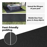 VidaXL Zwembad grondzeil 274 x 274 x 0,1 cm niet-geweven stof - thumbnail