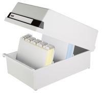 HAN 955-11 955-11 Kaartenbak Lichtgrijs Aantal kaarten (max.): 1.300 kaarten DIN A5 liggend - thumbnail