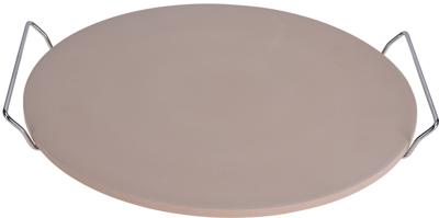 Pizzasteen BBQ/oven met handvaten - D35 cm - Baksteen - Pizzaplaten Pizzasteen BBQ/oven met handvaten - D35 cm - Baksteen - Pizzaplaten