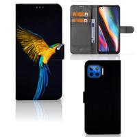 Motorola Moto G 5G Plus | Telefoonhoesje | Met pasjeshouder | Papegaai - thumbnail