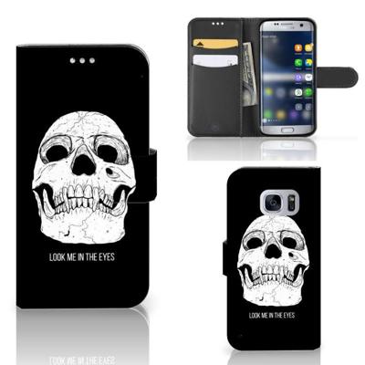 Telefoonhoesje met Naam Samsung Galaxy S7 Skull Eyes Telefoonhoesje met Naam Samsung Galaxy S7 Skull Eyes