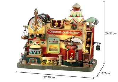 Christmas Cake Factory 21x34x30 cm Kersthuisje LEMAX - Lemax