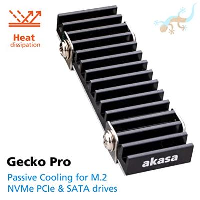 Akasa Gecko Pro M.2 SSD Heatsink Akasa Gecko Pro M.2 SSD Heatsink
