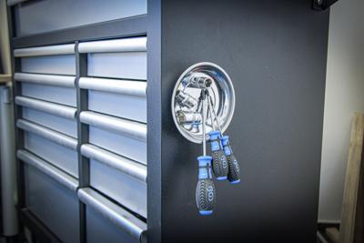 BGS technic Stainless Steel Magnetic Retaining Tray Ø 150 mm