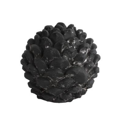 Countryfield beeld dennenappel donato s zwart 11 cm | 8 stuks