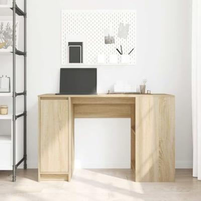 Bureau 120x42x76 cm spaanplaat sonoma eikenkleurig
