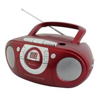 Soundmaster SCD5100 radio cassettespeler, CD rood - thumbnail