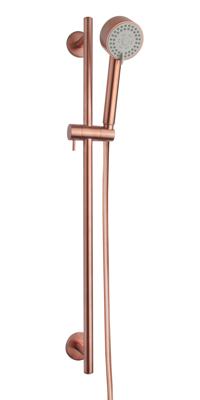 Luxe Glijstangset Cadans Wiesbaden Compleet Geborsteld Koper