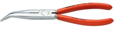 Knipex 26 21 200 Platte rondbektang Elektronica en fijnmechanica 40° gebogen Vanadium elektrostaal 200 mm