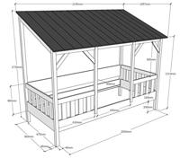 Vipack kinderbed Huisbed (90x200 cm) - thumbnail