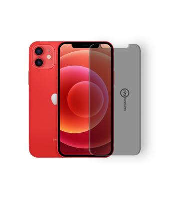 Screenprotector geschikt voor iPhone 12 - Privacy - Tempered Glass - Beschermglas - Glas - Privacy screenprotector