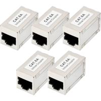 Digitus DN-93905-5 Digitus CAT 6A modulaire koppeling, afgeschermd - 5 stuks DN-93905-5 RJ45, behuizing (koppeling) Aantal polen (sensoren) 8 Zilver 5 stuk(s) - thumbnail