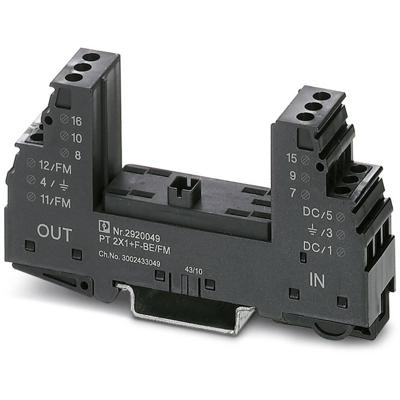Phoenix Contact 2920036 PT 2X1-BE/FM Overspanningsveilige sokkel Set van 10 stuks Overspanningsbeveiliging voor: Verdeelkast 10 stuk(s) Phoenix Contact 2920036 PT 2X1-BE/FM Overspanningsveilige sokkel Set van 10 stuks Overspanningsbeveiliging voor: Verdeelkast 10 stuk(s)