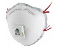 3M 8833 Fijnstofmasker met ventiel FFP3 10 stuk(s) EN 149:2001 DIN 149:2001 - thumbnail