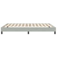 Bedframe zonder matras 140x210 cm fluweel lichtgrijs - thumbnail