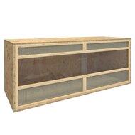 VidaXL Terrarium 120x50x50 cm bewerkt hout - thumbnail