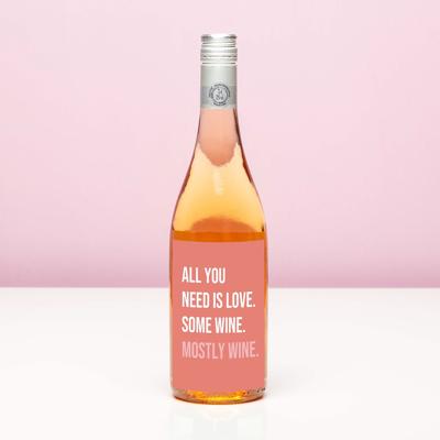 Wijnfles All You Need Is Love - Rosé (Blush Rosé)