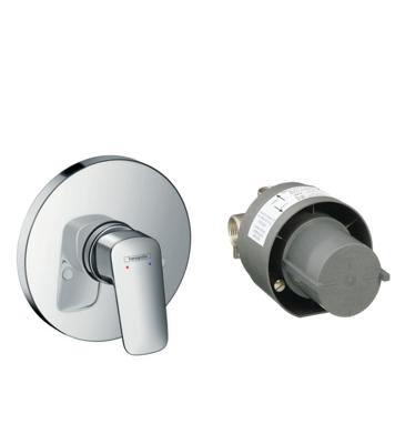 Hansgrohe Logis douchemengkraan complete set afbouwdeel, chroom