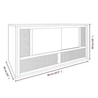 VidaXL Terrarium 80x40x40 cm bewerkt hout - thumbnail