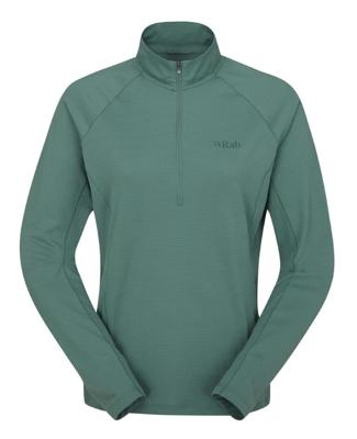 Rab Sonic LS Zip Pully Dames Eucalyptus 14/L
