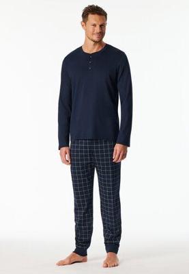 Schiesser Schiesser Heren Pyjama Long nightblue 183175 58/3XL